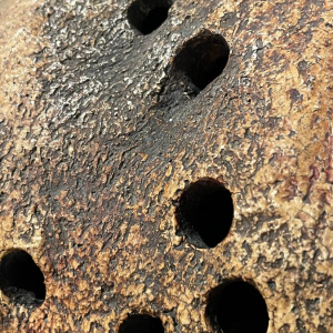 YVES RHAYÉ, monumental sculpture in glazed ceramic, fantastic surrealism, ca 1970