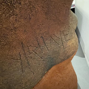 YVES RHAYÉ, sculpture monumentale en céramique émaillée, surréalisme fantastique, ca 1970