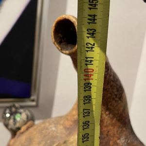 YVES RHAYE, sculpture monumentale en céramique émaillée, surréalisme fantastique, ca 1970