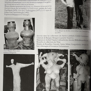 YVES RHAYE, sculpture monumentale en céramique émaillée, surréalisme fantastique, ca 1970