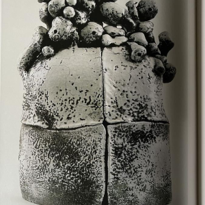 YVES RHAYÉ, monumental sculpture in glazed ceramic, fantastic surrealism, ca 1970