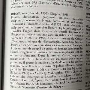 YVES RHAYÉ, monumental sculpture in glazed ceramic, fantastic surrealism, ca 1970