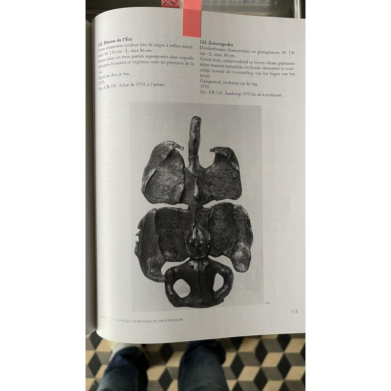 YVES RHAYE, sculpture monumentale en céramique émaillée, surréalisme fantastique, ca 1970