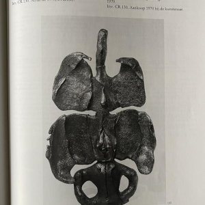 YVES RHAYE, sculpture monumentale en céramique émaillée, surréalisme fantastique, ca 1970