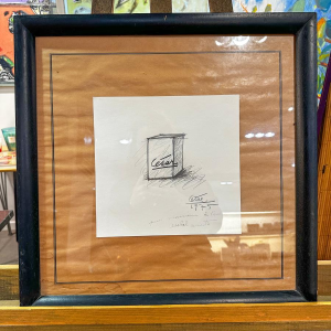 César Baldaccini, dessin au feutre et au crayon sur papier, 1975