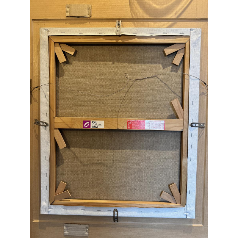 Milo DARDENNE “Ardennes Village - Gaumais under the Snow” oil painting on canvas