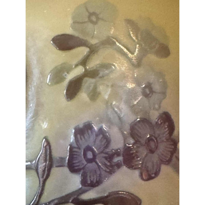 Atelier Emile GALLÉ vaas van meerlaags glas met bloemendecor