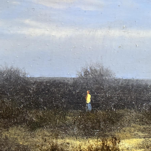 Olivier De Nato “Polderlandschap”, olieverfschilderij op hout