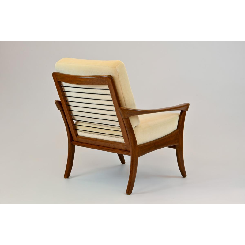 De Ster Gelderland, fauteuil vintage en teck entièrement rénové, ca 1960