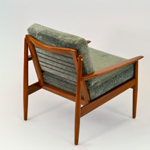 Arne Vodder, geheel gerenoveerde teakhouten fauteuil, ca 1960