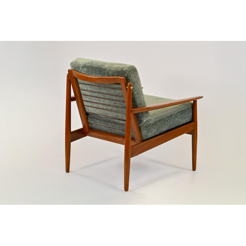Arne Vodder, geheel gerenoveerde teakhouten fauteuil, ca 1960