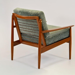 Arne Vodder, geheel gerenoveerde teakhouten fauteuil, ca 1960
