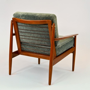 Arne Vodder, geheel gerenoveerde teakhouten fauteuil, ca 1960