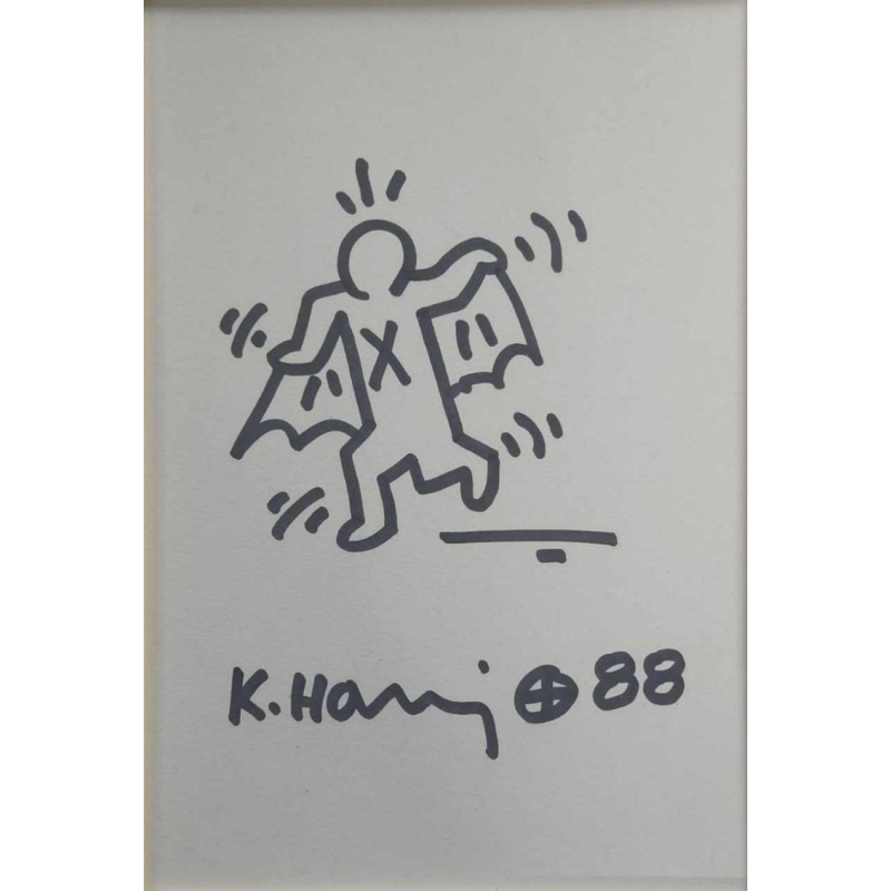 Keith Haring “Batman“ Dessin au feutre, 1988