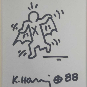 Keith Haring “Batman” Viltstifttekening, 1988