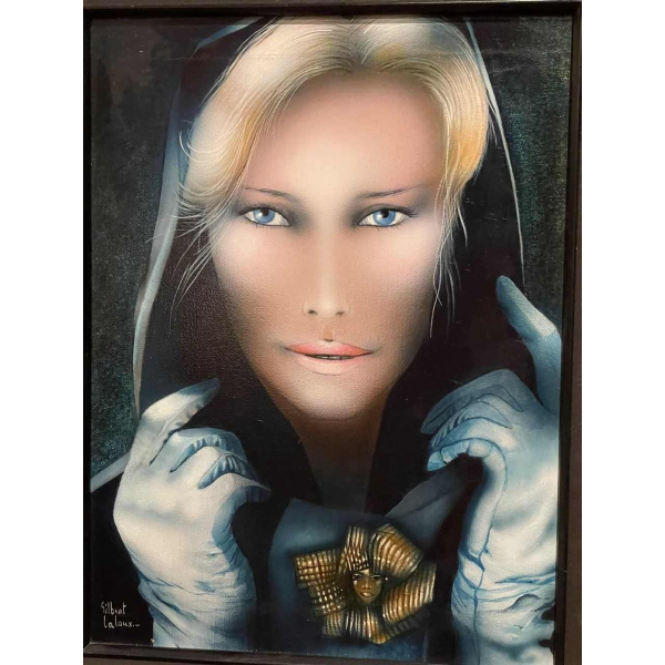 Gilbert Laloux « Frileuse amaryllis » hst