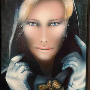 Gilbert Laloux « Frileuse amaryllis » hst