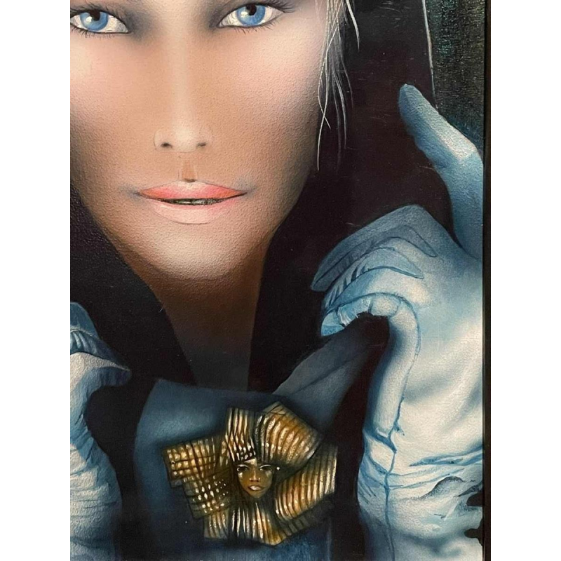 Gilbert Laloux « Frileuse amaryllis » hst