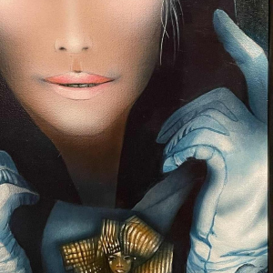 Gilbert Laloux « Frileuse amaryllis » hst