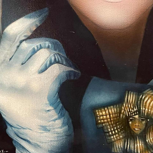 Gilbert Laloux « Frileuse amaryllis » hst