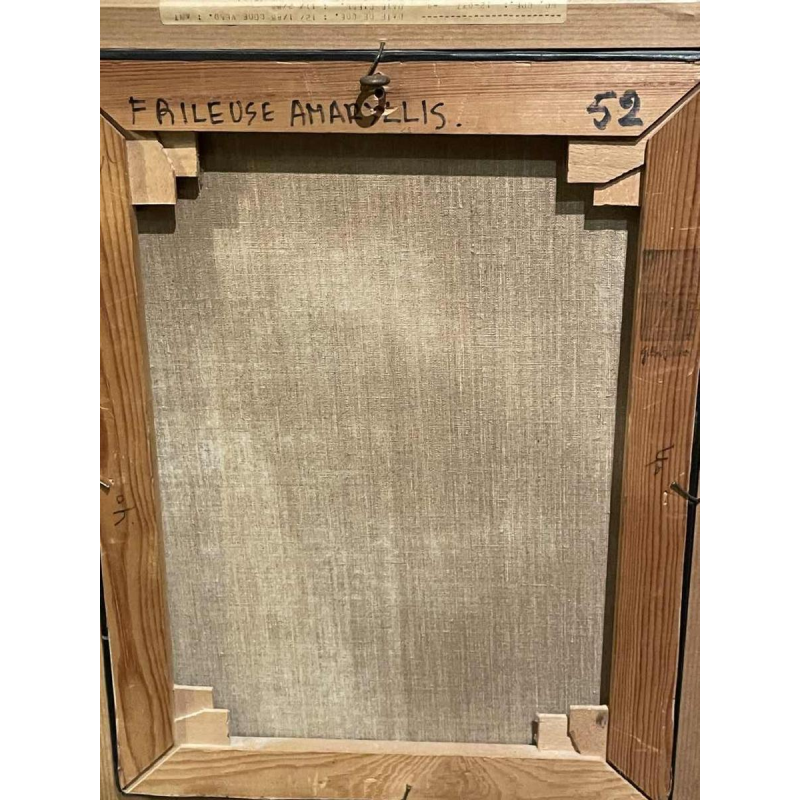 Gilbert Laloux « Frileuse amaryllis » hst