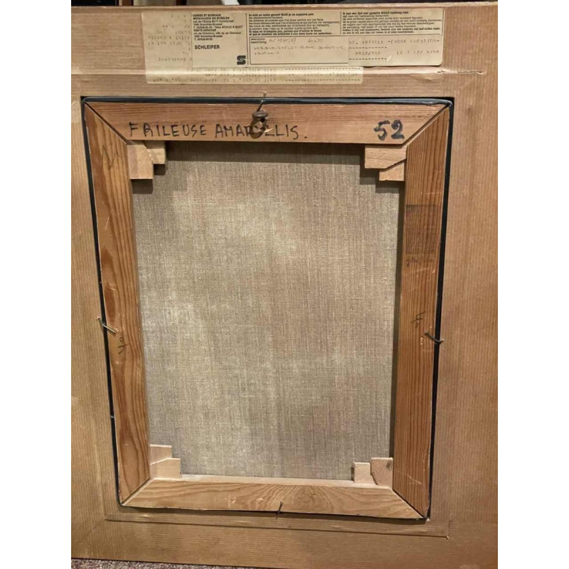 Gilbert Laloux « Frileuse amaryllis » hst