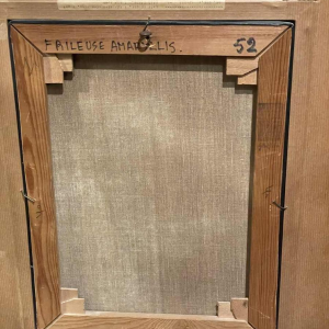 Gilbert Laloux « Frileuse amaryllis » hst