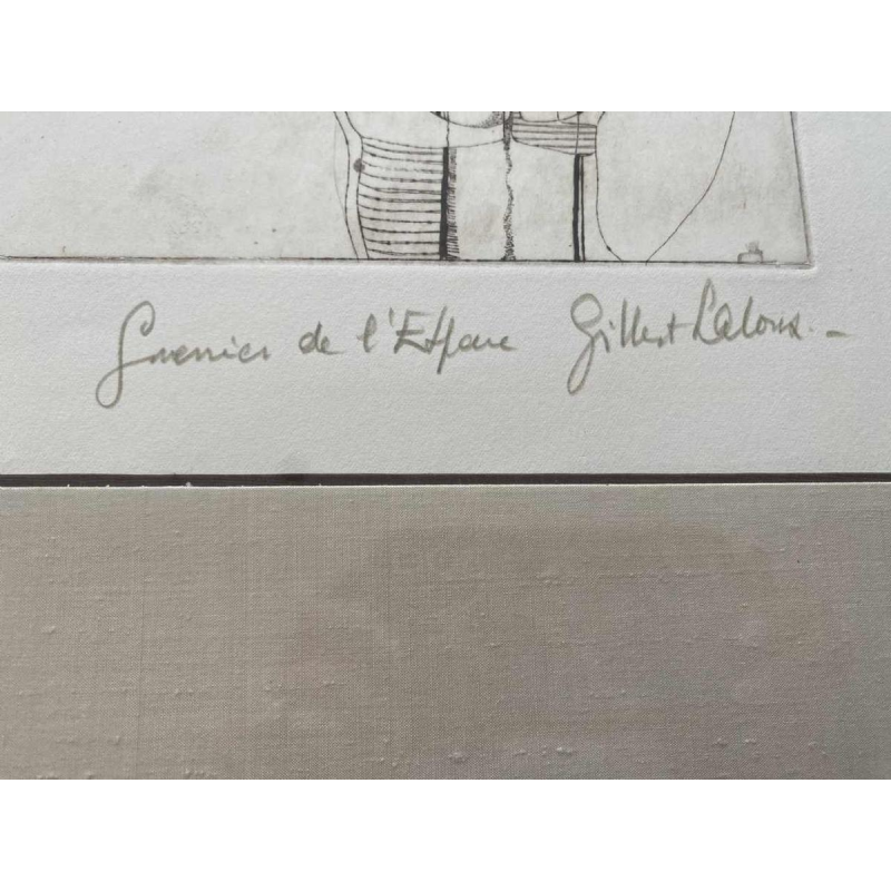 Gilbert Laloux, etching numbered 2/20 and titled