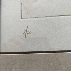 Laloux G, portrait fantastique, signé et numéroté