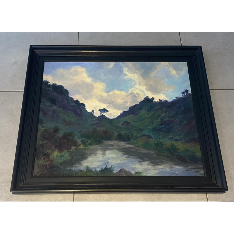 J. Reymen 'Landscape' oil on canvas