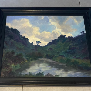 J. Reymen 'Paysage' huile sur toile