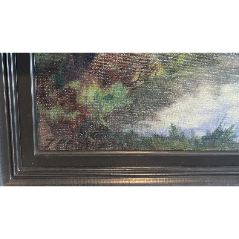 J. Reymen 'Landschap' olieverf op doek