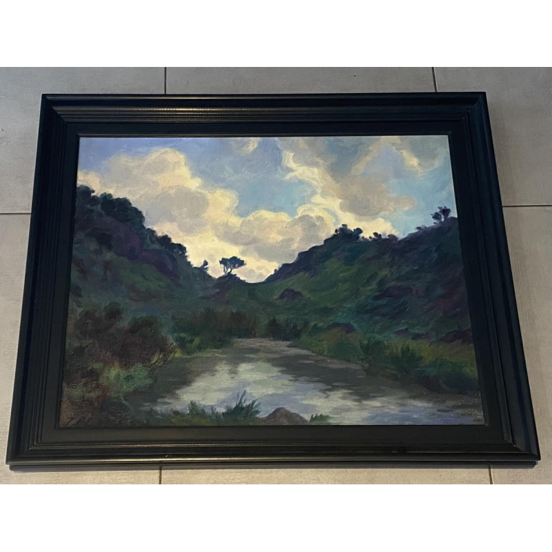 J. Reymen 'Paysage' huile sur toile