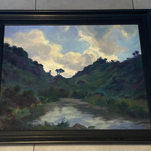 J. Reymen 'Landschap' olieverf op doek