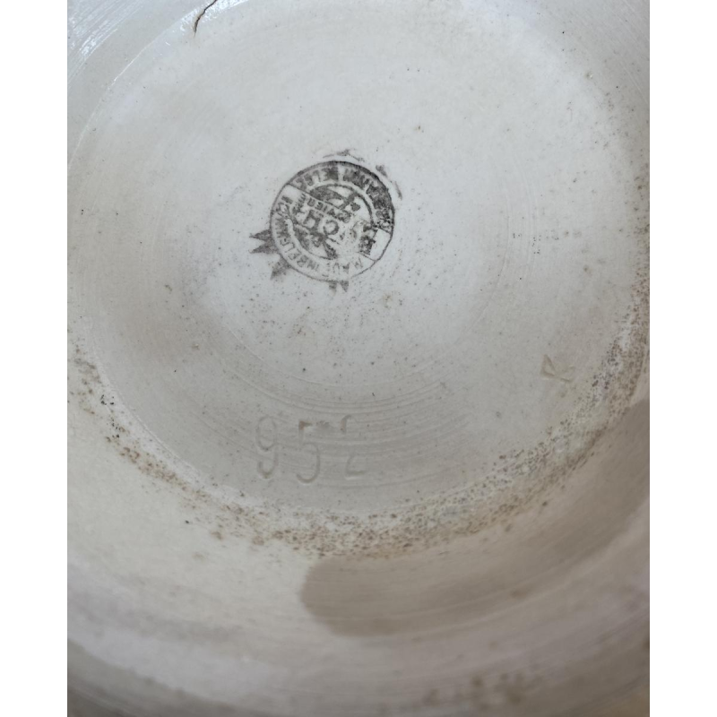 Boch Frères La Louvière, coupe Art Nouveau en faïence craquelée, début XXe s