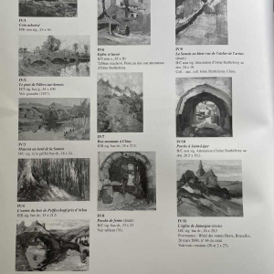 Camille BARTHELEMY « Le pont de Villers-sur-Semois » hst 65x100 cm