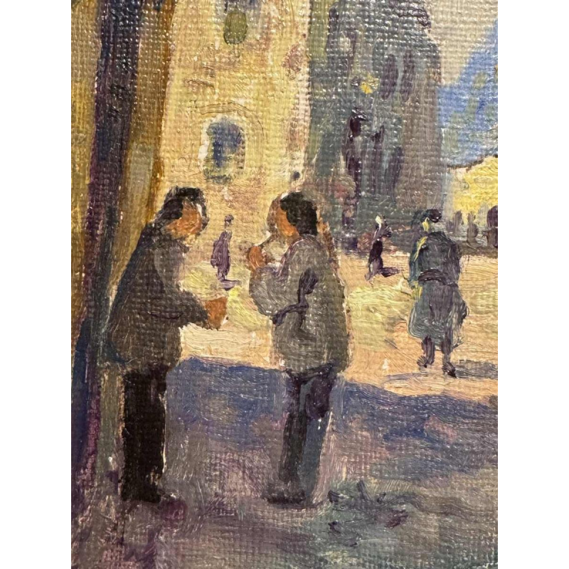 Albert DANDOY : « Namur - Rue Saint Hilaire 1950 » sur le grognon