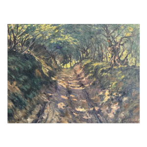 Eugène COLIGNON « Undergrowth in summer » painting oil on canvas