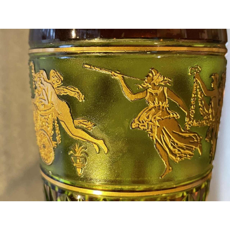 Val Saint-Lambert vase modèle viennois décor « Danse de Flore » Léon Ledru