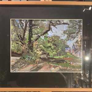 Gouache-aquarelle de Marie HOWET ( Libramont 1897-Rochehaut 1984)