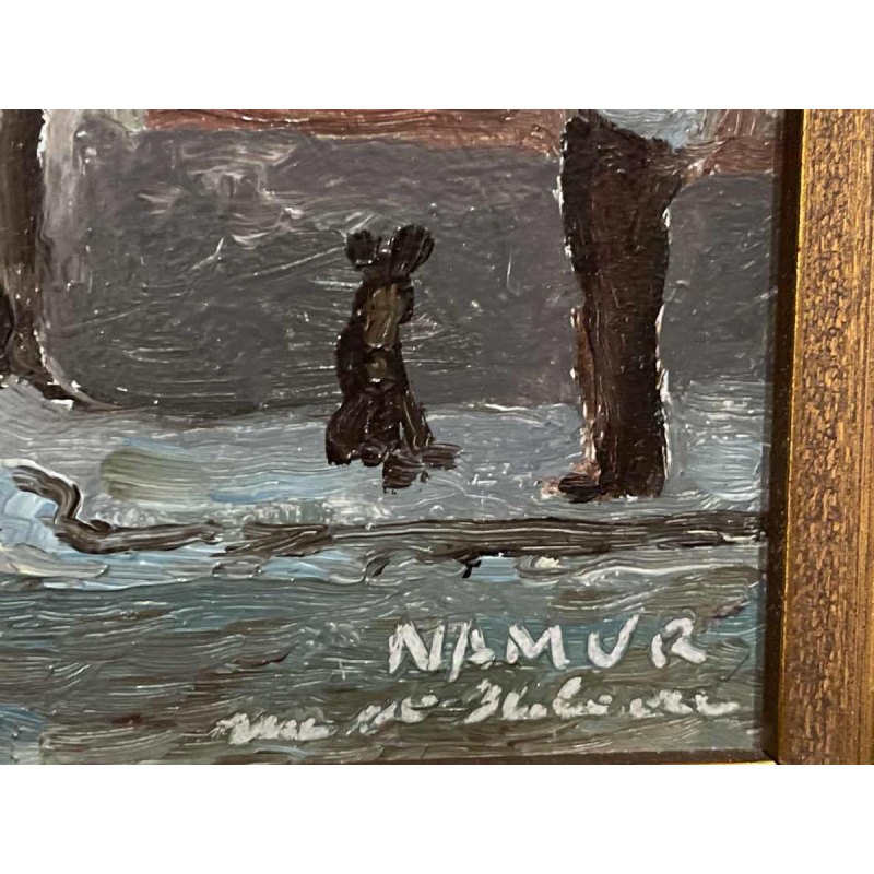 Albert Dandoy « Rue St Hilaire Confluent » Namur 1965