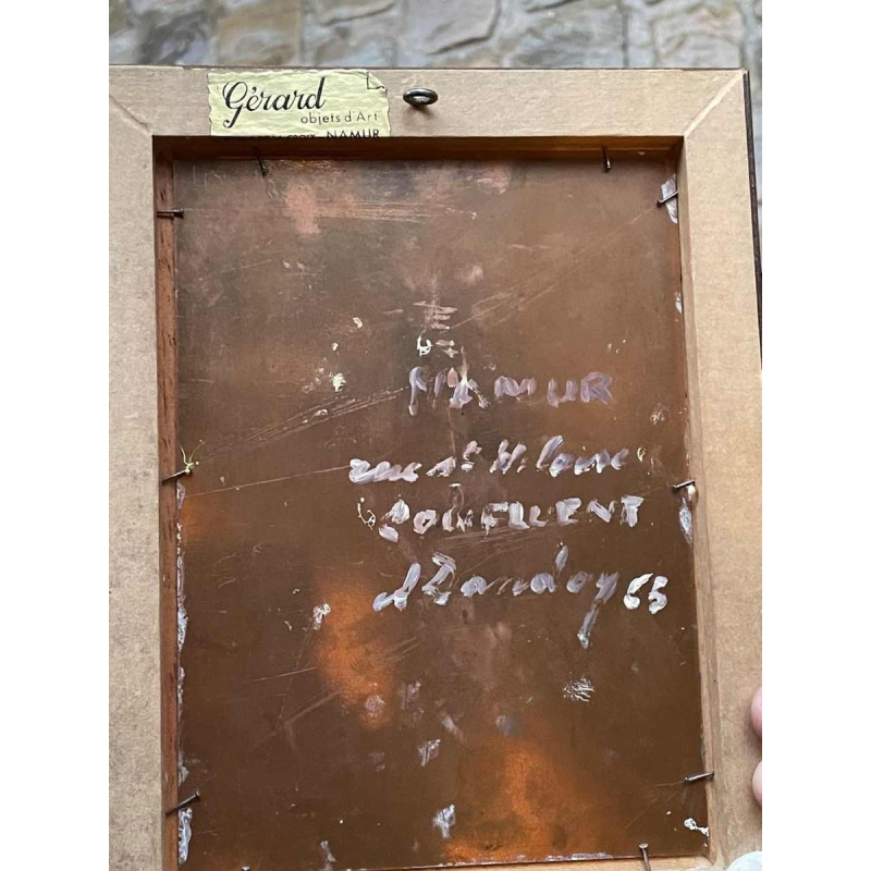 Albert Dandoy « Rue St Hilaire Confluent » Namur 1965