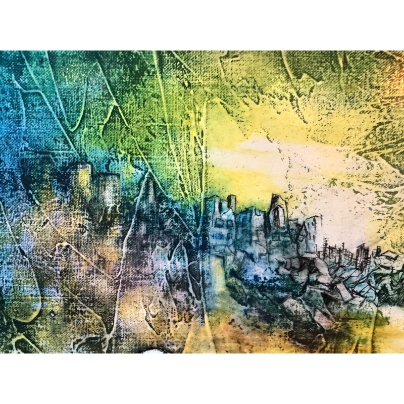 Michel MERCIE “The Climb” oil painting on canvas