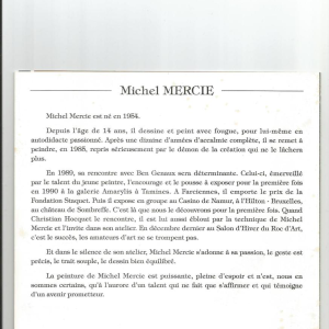 Michel MERCIE «L’escalade» peinture huile sur toile