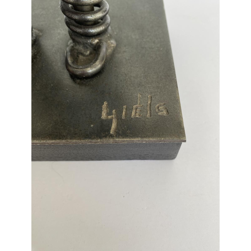 Ludo GIELS "Motorisch Wezen" sculptuur, assemblage van stalen onderdelen