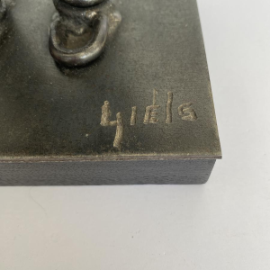 Ludo GIELS "Motorisch Wezen" sculptuur, assemblage van stalen onderdelen