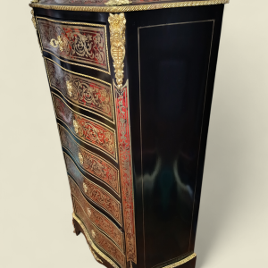 SEMAINIER / SECRETAIRE en marqueterie BOULLE , époque Napoléon III, Romain Magniant doreur rue Traversière à Paris