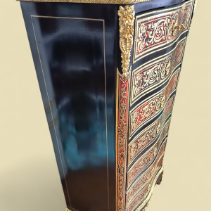 SEMAINIER / SECRETAIRE en marqueterie BOULLE , époque Napoléon III, Romain Magniant doreur rue Traversière à Paris