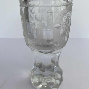 Engraved Masonic glass, 19th century