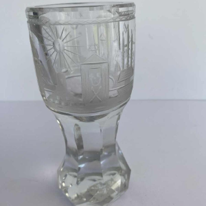 Engraved Masonic glass, 19th century